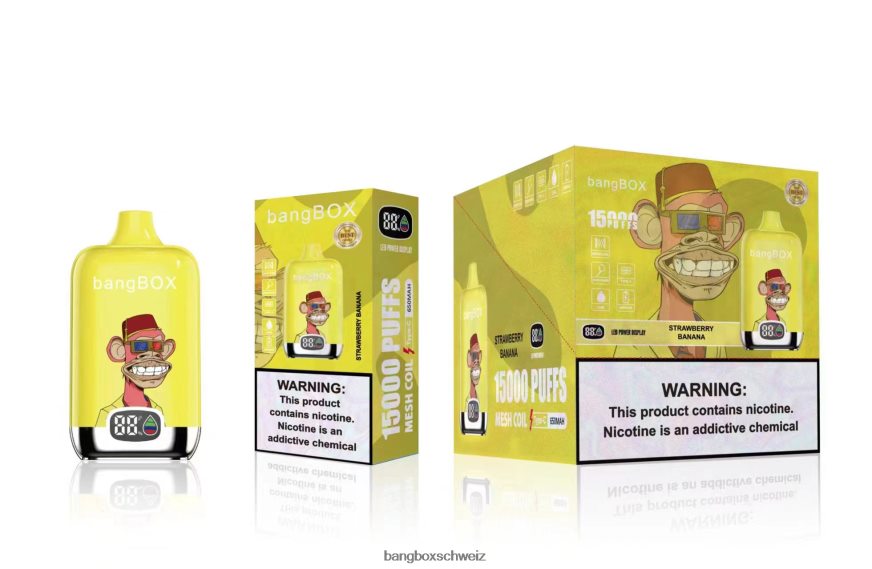 Bang Box Schweiz 26T82H43 Erdbeerbanane | Bang Box 15000 Züge