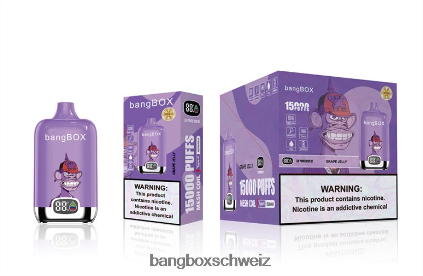 Bang Box Schweiz 26T82H49 Traubengelee | Bang Box 15000 Züge