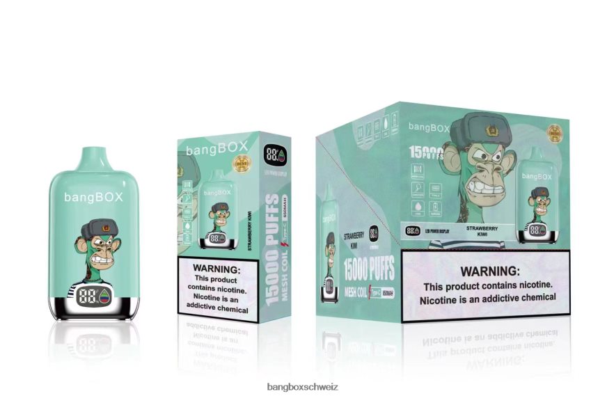 Bang Box Vape 26T82H39 Erdbeer-Kiwi | Bang Box 15000 Züge