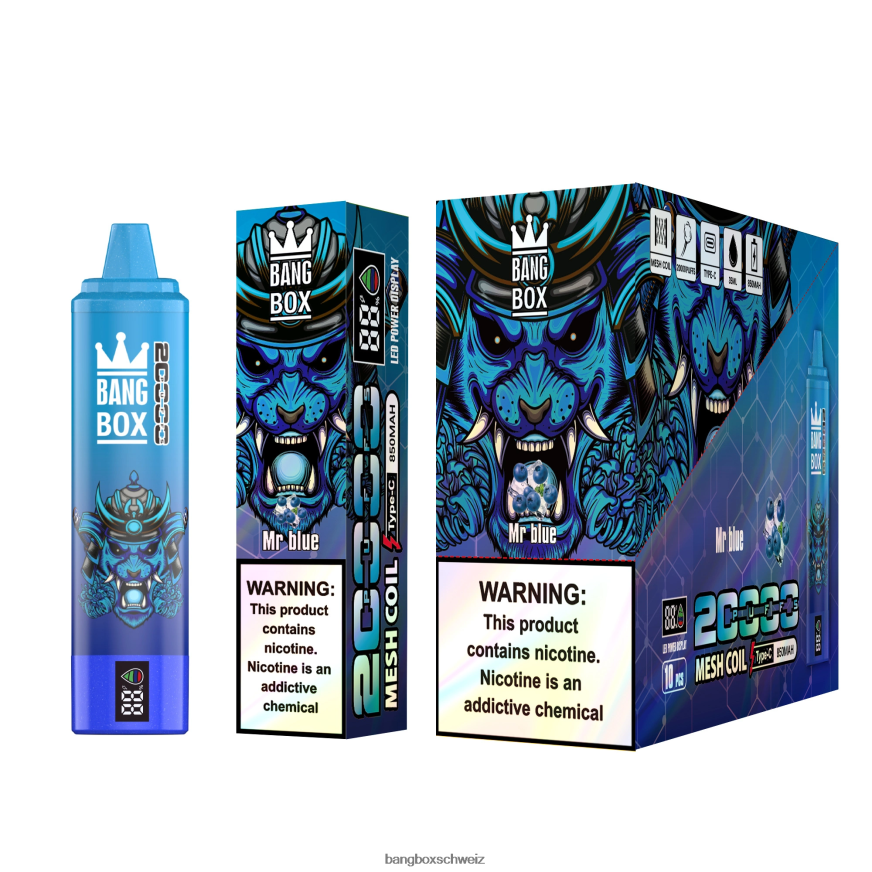 Bang Box Kaufen 26T82H60 Herr Blau | Bang Box 20.000 Züge intelligenter Bildschirm