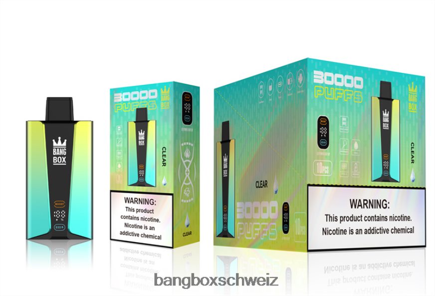 Bang Box Vape Kaufen 26T82H76 klar | Bang Box 30.000 Züge intelligenter Bildschirm