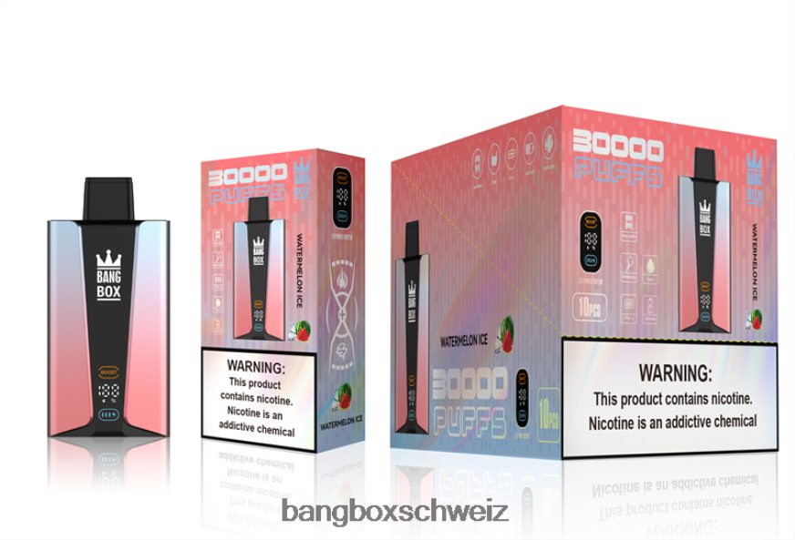 Bang Box Zürich 26T82H86 Wassermeloneneis | Bang Box 30.000 Züge intelligenter Bildschirm