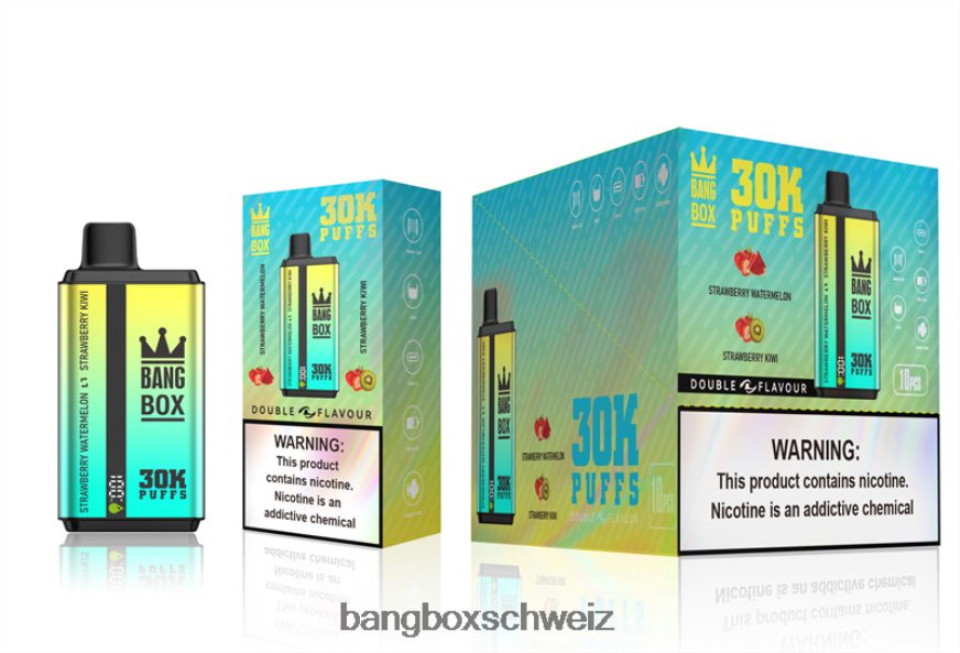 Bang Box Vape Kaufen 26T82H64 Erdbeer-Wassermelone und Erdbeer-Kiwi | Bang Box 30.000 Züge, zwei Geschmacksrichtungen