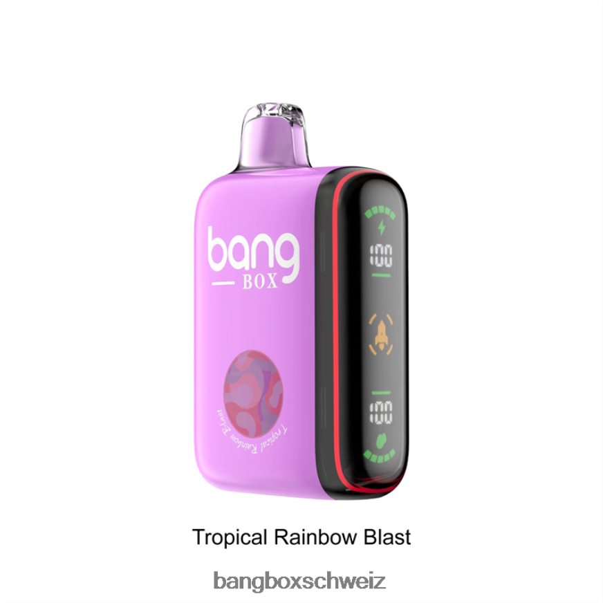Bang Box Kaufen 26T82H36 tropische Regenbogenexplosion | Bang Box 9000–18000 Züge, intelligente Leistungsanzeige