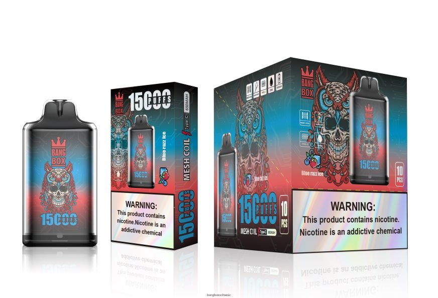 Bang Box Kaufen 26T82H108 blaues Razz-Eis | Bang Box s1-15000 Züge