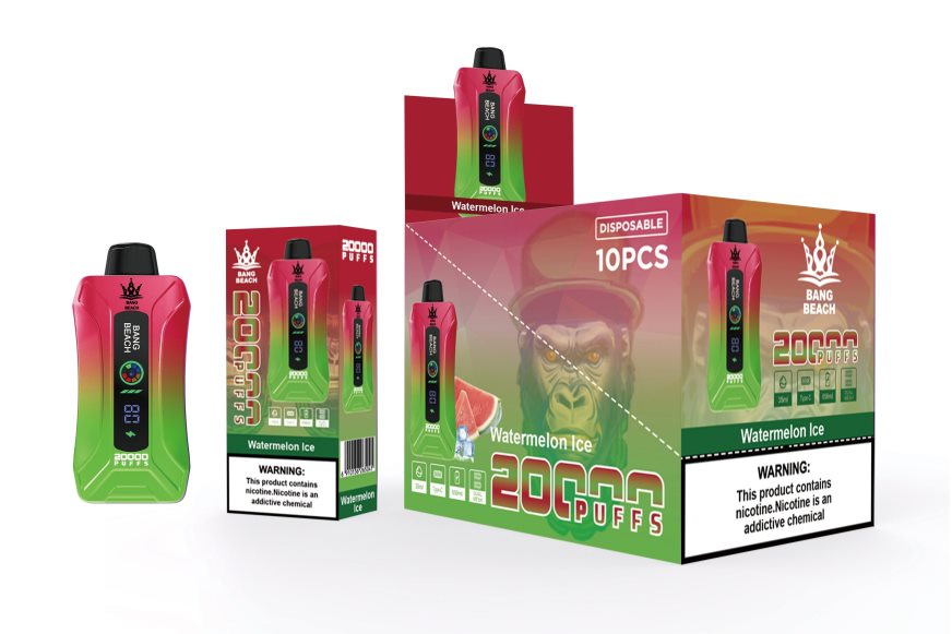 Bang Box Schweiz 26T82H7 Wassermeloneneis | Bang Beach 20000 Züge Smart Screen Vape