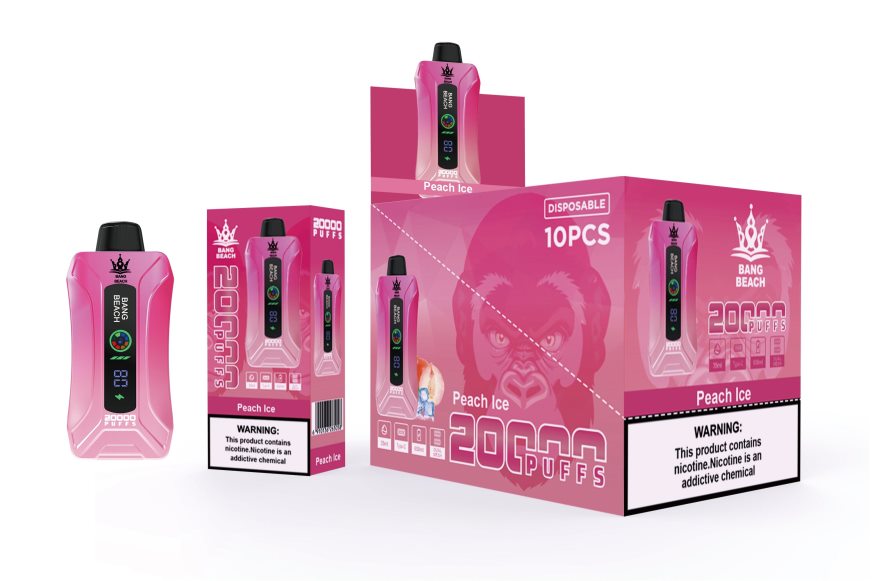 Bang Box Vape 26T82H9 Pfirsicheis | Bang Beach 20000 Züge Smart Screen Vape