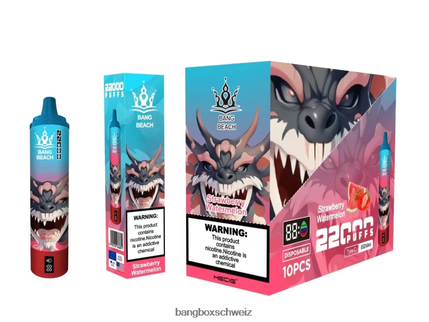 Bang Box Preis 26T82H23 Erdbeerwassermelone | Bang Beach 22000 Züge intelligenter Bildschirm